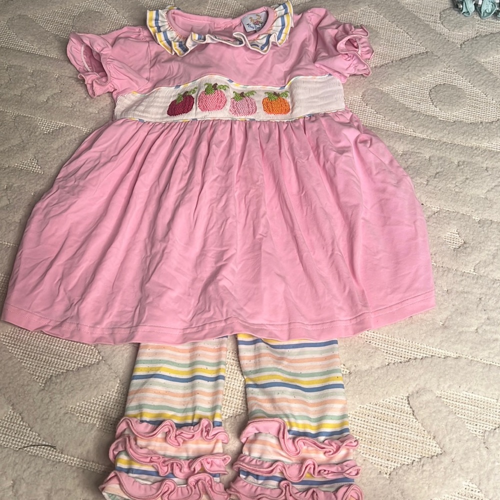 Busy Bees Smocks Fall Pants Set